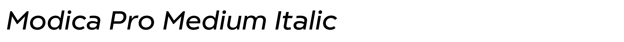 Modica Pro Medium Italic image